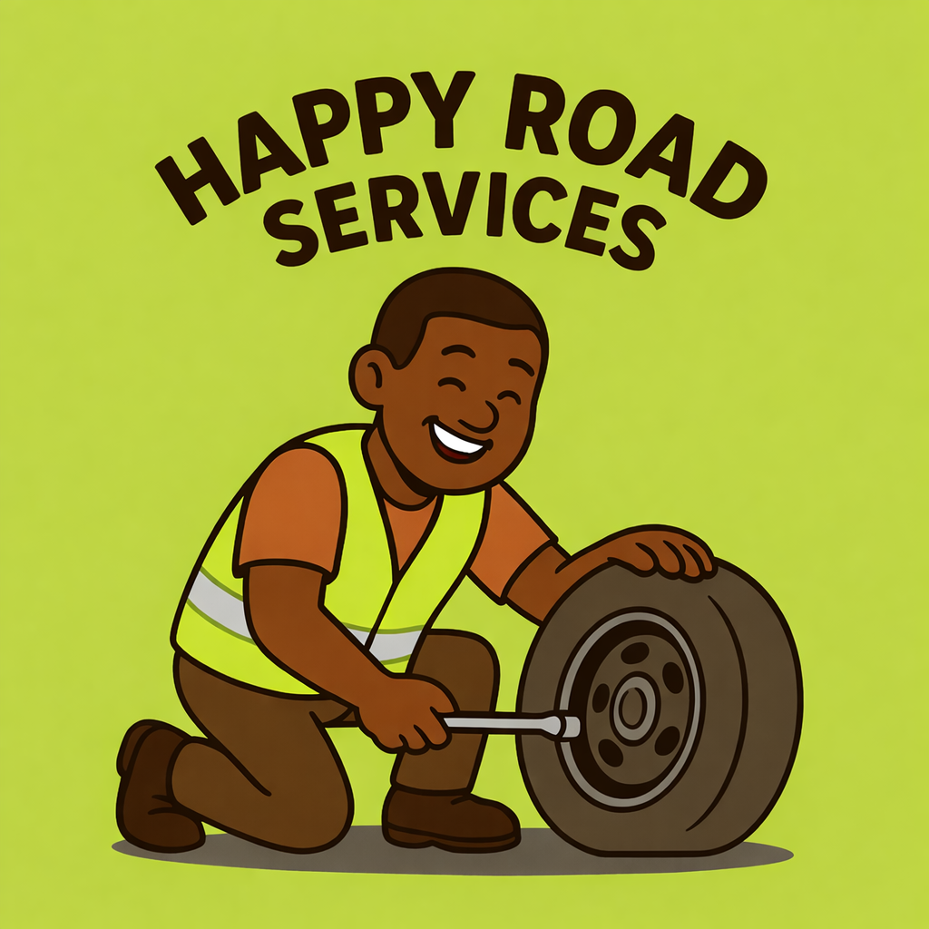 Happy road services logo Happy Road Services Company Logo For Roadside assistance